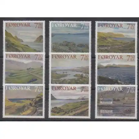 Nouvel Arrivage Féroé (Iles) - 2005 - No 530/538 - Peinture