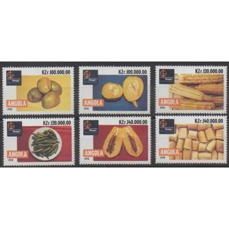 Acheter Direct Angola - 1998 - No 1195/1200 - Gastronomie