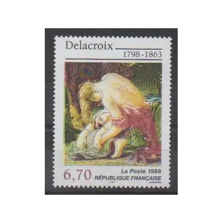 Livraison Mondiale France - Poste - 1998 - No 3147 - Peinture