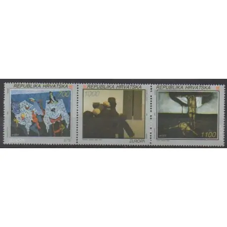 Pas Cher Croatie - 1993 - No 197/199 - Peinture - Europa