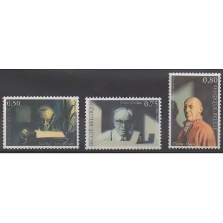 Belgique - 2004 - No 3313/3315 - Littérature Paiement Sécurisé