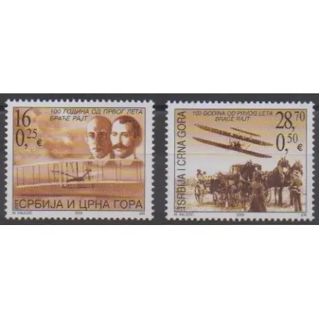 Yougoslavie (Serbie et Monténégro) - 2003 - No 3007/3008 - Aviation Commander Vite