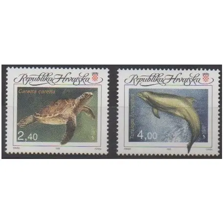 Nouvelle Collection Croatie - 1995 - No 303/304 - Vie marine