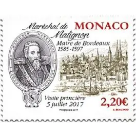 Commander Vite Timbre de collection Monaco - 3101