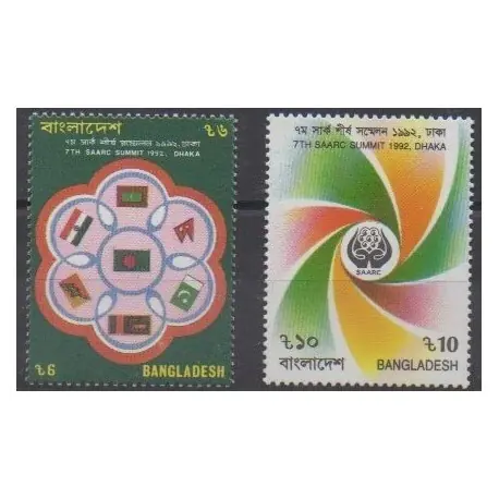 Bangladesh - 1992 - No 409/410 Réduction