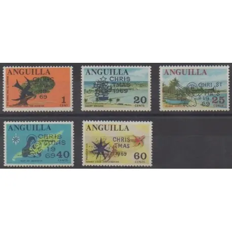Livraison Mondiale Anguilla - 1969 - No 47/51 - Noël