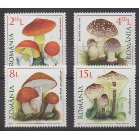 Offre Exclusive Roumanie - 2017 - No 6205/6208 - Champignons