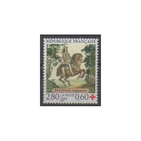Original France - Poste - 1995 - No 2946 - Art - Santé ou Croix-Rouge