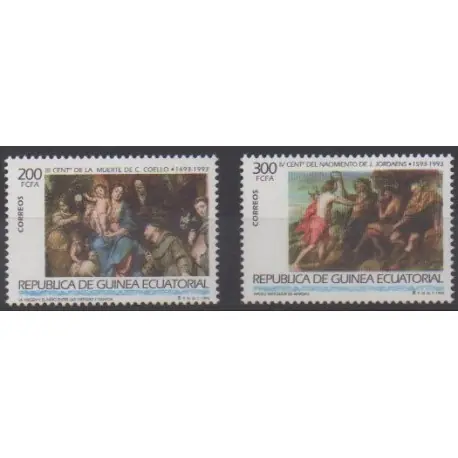 Affaire À Saisir Guinée équatoriale - 1993 - No 290/291 - Peinture
