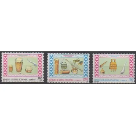 Affaire À Saisir Guinée équatoriale - 1990 - No 256/258 - Musique
