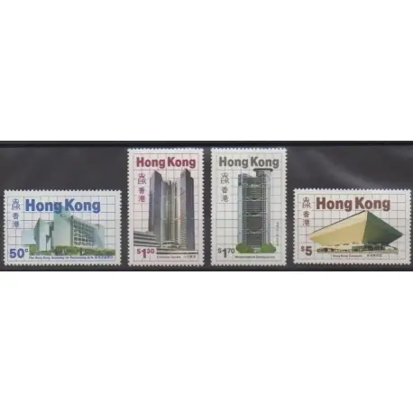 Paiement Sécurisé Hong-Kong - 1985 - No 466/469 - Architecture