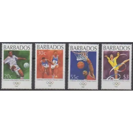 Barbade - 1996 - No 928/931 - Jeux Olympiques d'été Édition Limitée