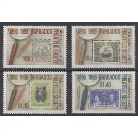 Offre Limitée Barbade - 1996 - No 924/927 - Timbres sur timbres