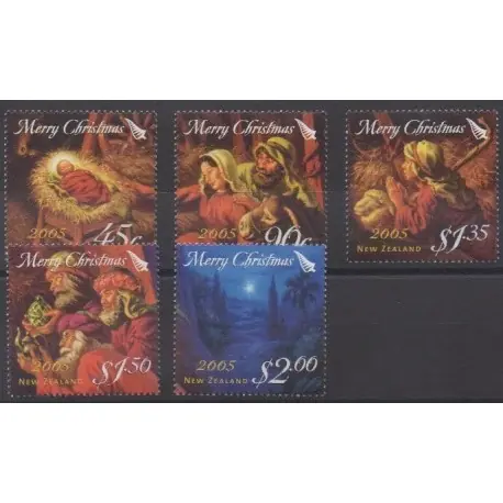 Paiement Sécurisé Nouvelle-Zélande - 2005 - No 2200/2204 - Noël