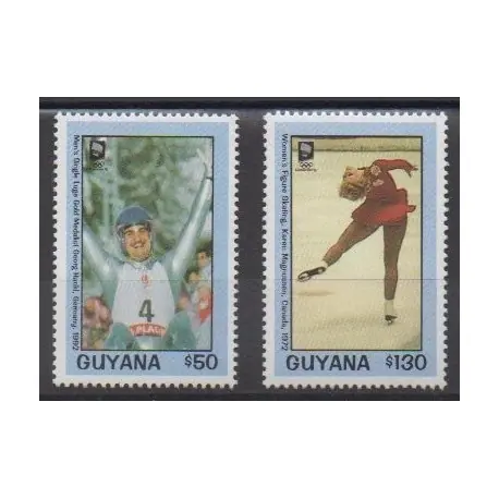 Offre Limitée Guyana - 1993 - No 2989/2990 - Jeux olympiques d'hiver