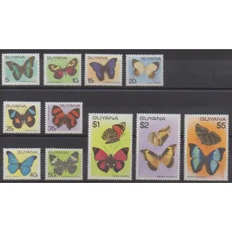 Acheter En Ligne Guyana - 1978 - No 523/533 - Insectes