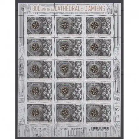 Must-Have France - Feuillets de France - 2020 - No F5 - Églises - Cathédrale d'Amiens