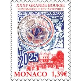 Prix Choc Timbre de collection Monaco - 3509