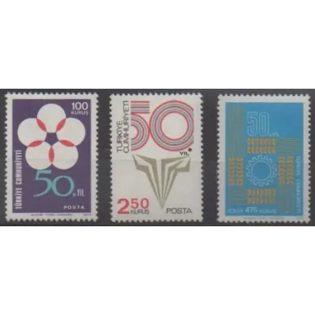 Offre Du Jour Turquie - 1973 - No 2071/2073 - Histoire