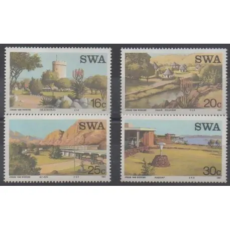 Livraison Mondiale Sud-Ouest africain - 1987 - No 566/569 - Tourisme