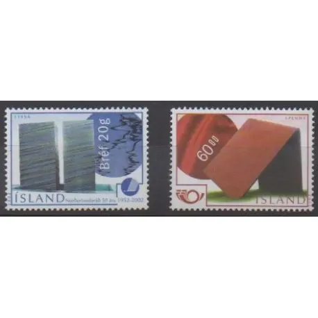 Top Vente Islande - 2002 - No 935/936 - Art