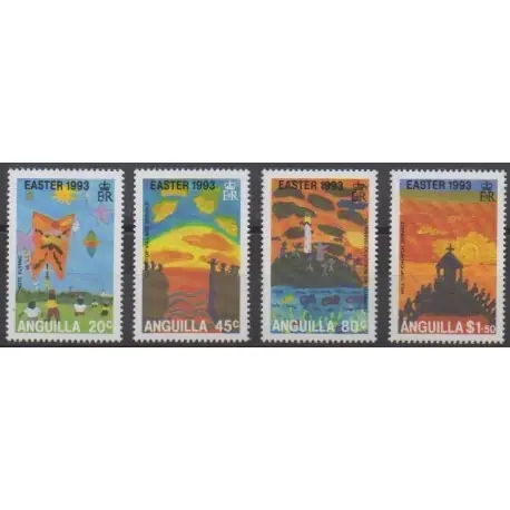 Nouvelle Collection Anguilla - 1993 - No 809/812 - Pâques