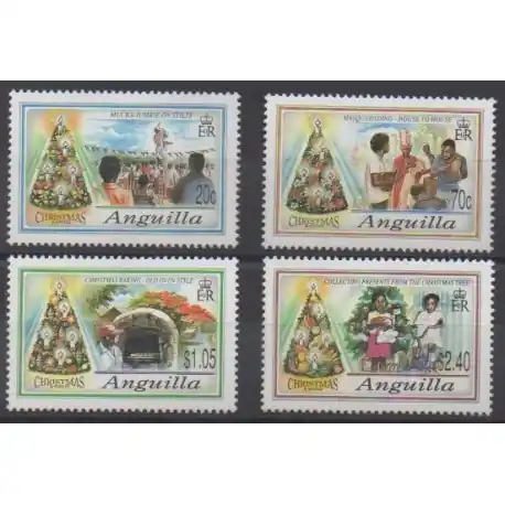 Prix Choc Anguilla - 1992 - No 805/808 - Noël