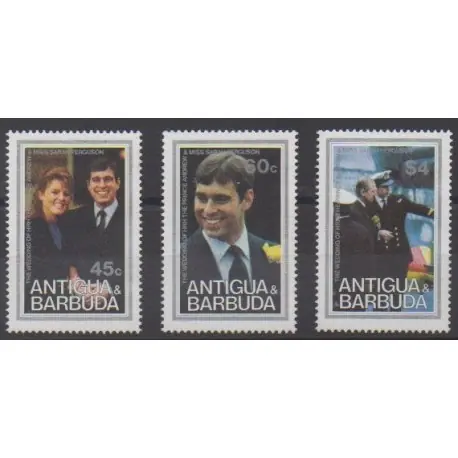 Antigua et Barbuda - 1986 - No 916/918 - Royauté - Principauté Commande En Gros