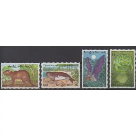Antigua et Barbuda - 1989 - No 1178/1181 - Animaux Livraison Gratuite