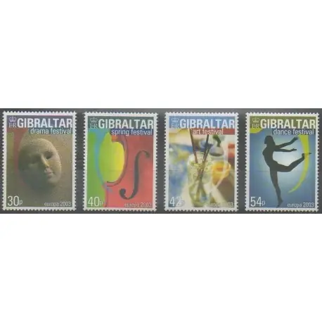 Offre Limitée Gibraltar - 2003 - No 1033/1036 - Art - Europa