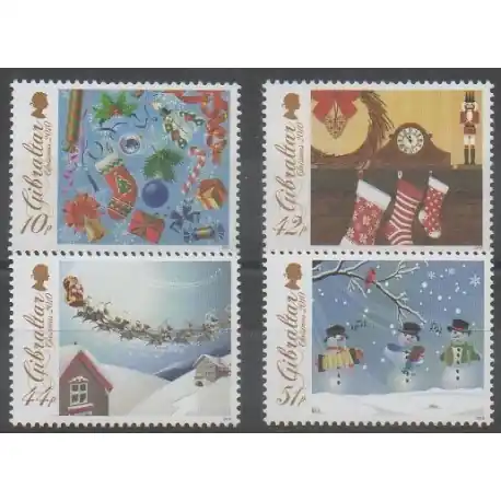 Offre Limitée Gibraltar - 2010 - No 1400/1403 - Noël