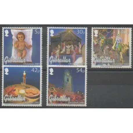 Top Vente Gibraltar - 2003 - No 1059/1063 - Noël