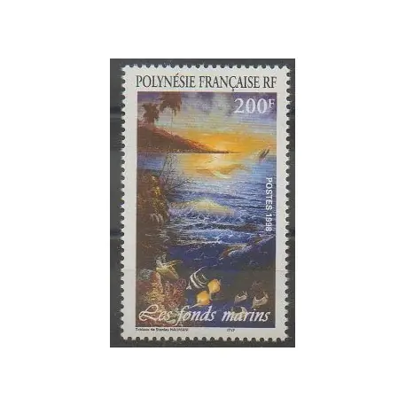Polynésie - 1998 - No 570 - Vie marine Gros Lot