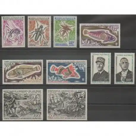 Paiement Sécurisé TAAF - Année complète - 1972 - No 40/47 - PA27/PA28