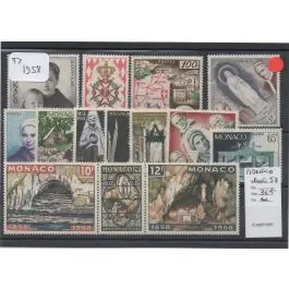 Timbre de collection Monaco - Anne 1958 Expédié Aujourd’hui