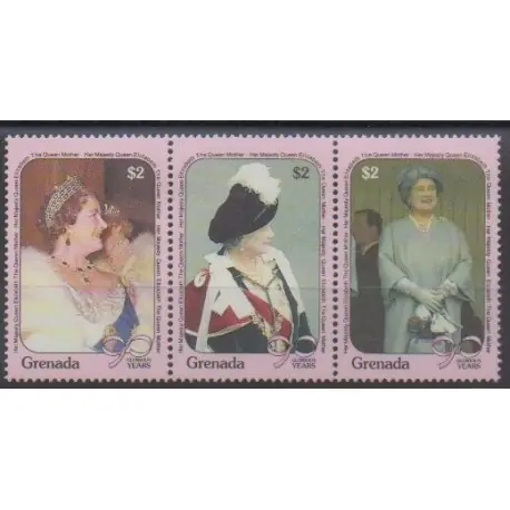 Quantité Limitée Grenade - 1990 - No 1900/1902 - Royauté - Principauté