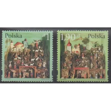 Pologne - 2001 - No 3713/3714 - Noël Expédié Aujourd’hui