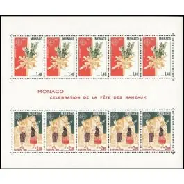 Timbre de collection Monaco - Bloc Feuillet 019 Haute Qualité