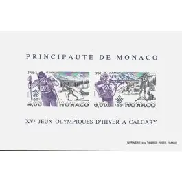 Timbre de collection Monaco - Bloc Feuillet 040a Non Dentel Authentique