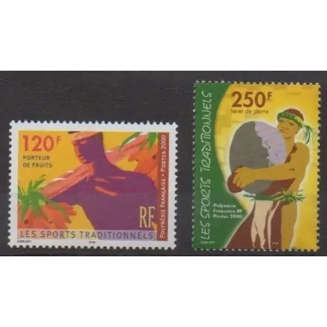 Polynésie - 2000 - No 625/626 - Sports divers Garantie Incluse