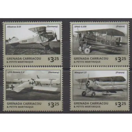 Nouveauté Grenadines - 2014 - No 4144/4147 - Aviation - Première Guerre Mondiale