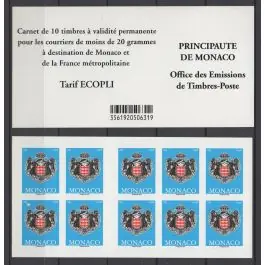 Garantie Incluse Timbre de collection Monaco - Carnet 17