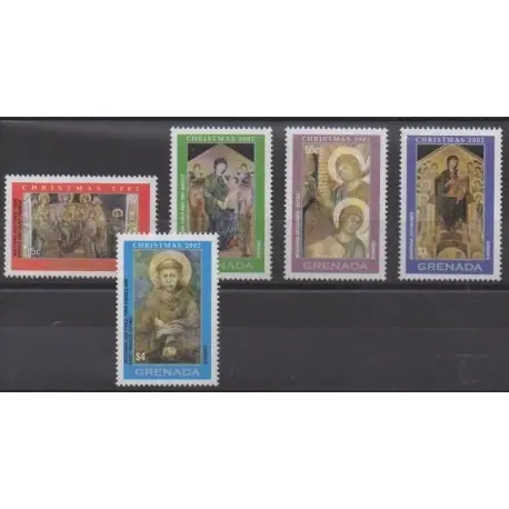 Livraison Express Grenade - 2002 - No 4252/4256 - Noël - Peinture