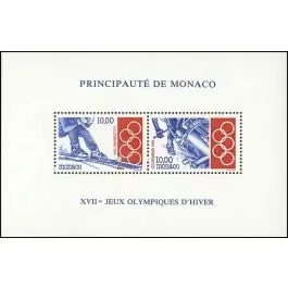 Commander Vite Timbre de collection Monaco - Bloc Feuillet 063