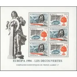 Fait Main Timbre de collection Monaco - Bloc Feuillet 065