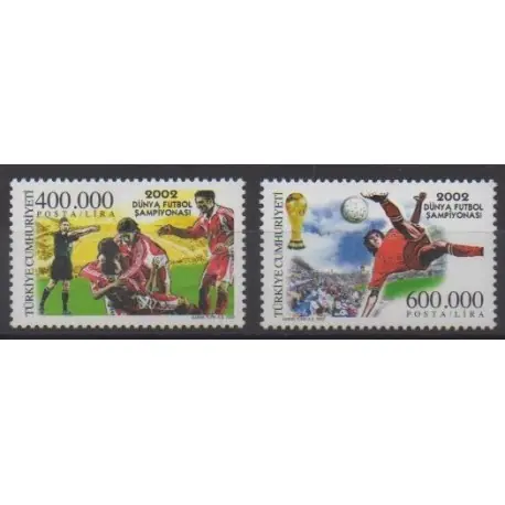 Populaire Turquie - 2002 - No 3031/3032 - Coupe du monde de football