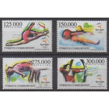 Turquie - 2000 - No 2969/2972 - Jeux Olympiques d'été Offre Limitée