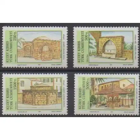 Turquie - Chypre du nord - 1991 - No 282/285 - Monuments Top Qualité