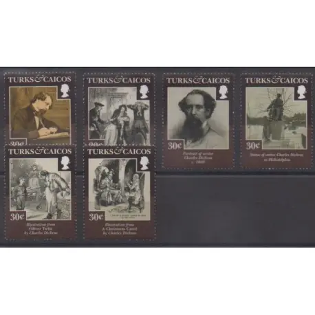 Offre Du Jour Turks et Caiques (Iles) - 2012 - No 1712/1717 - Littérature