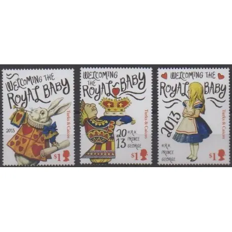 Meilleure Qualité Turks et Caiques (Iles) - 2013 - No 1732A/1732C - Royauté - Principauté